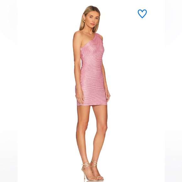 superdown Dresses & Skirts - Superdown Pink One Shoulder Dress